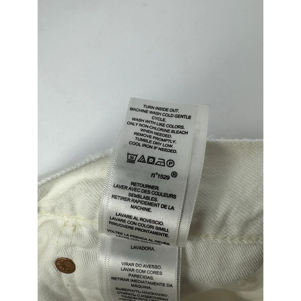 Polo Ralph Lauren The Sullivan Slim Jeans Mens Sz 38x32 Patch Distressed White